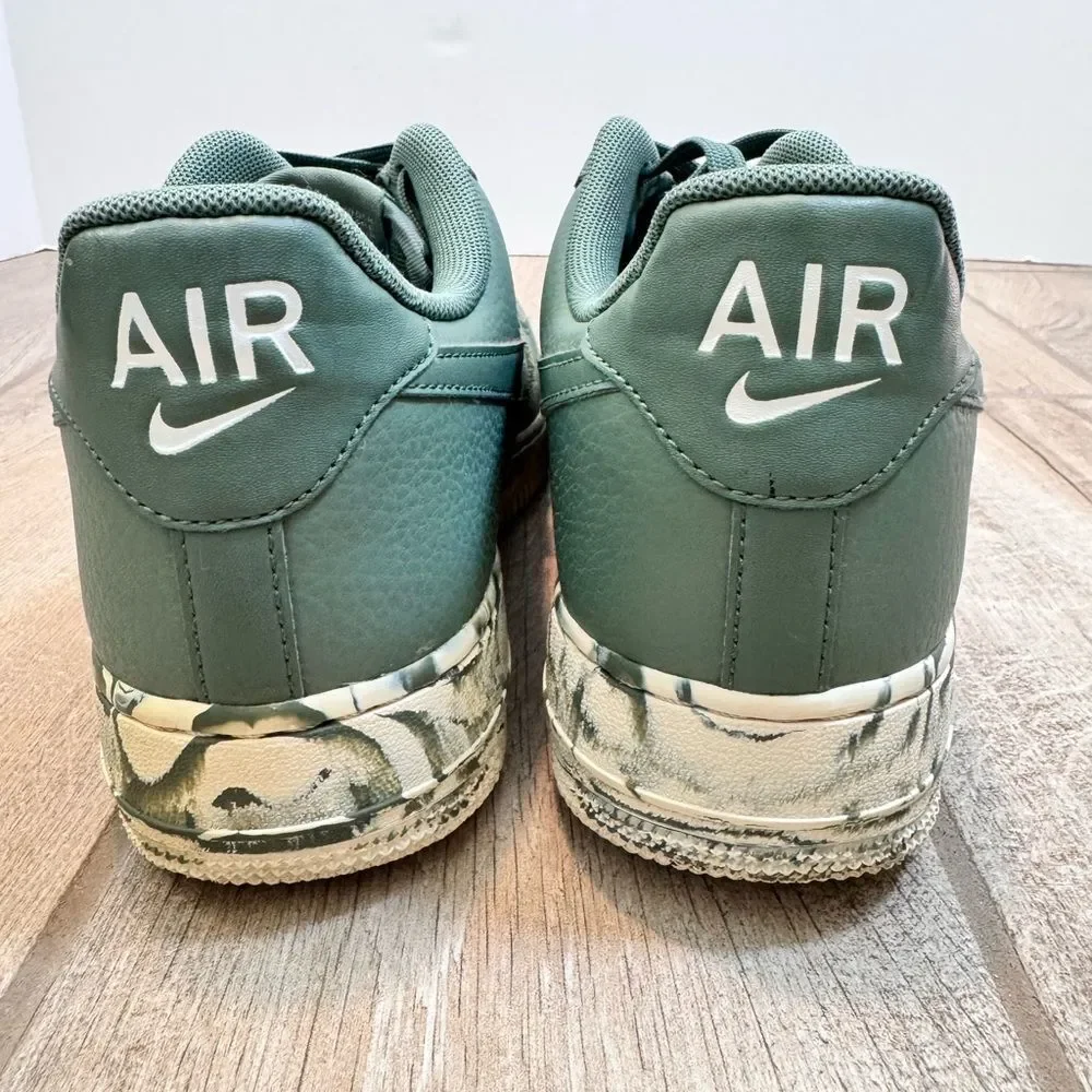 Nike Men’s Air Force 1 '07 LV8 'Clay Green Marble' Sneakers Size 8 - Picture 5 of 9